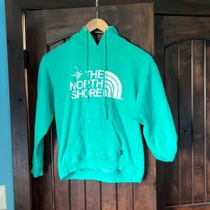 Teal North Face Hoodie